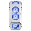 Mars Gaming MC51W case PC gaming ATX bianco con doppio vetro temperato, 5x ventole RGB 12cm