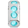 Mars Gaming MC51W case PC gaming ATX bianco con doppio vetro temperato, 5x ventole RGB 12cm