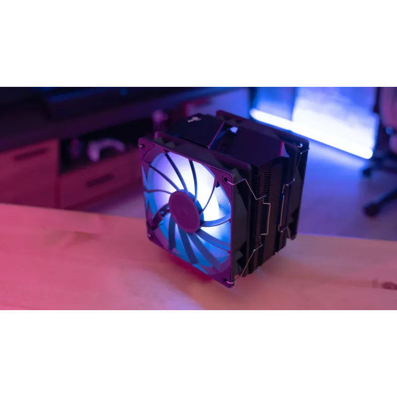 Dissipatore ad aria per CPU Aerocool Rime 4 Dual 12 cm nero 1 pezzo