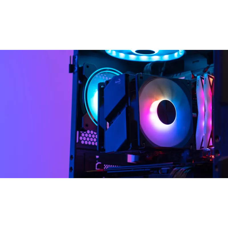Dissipatore ad aria per CPU Aerocool Rime 4 Dual 12 cm nero 1 pezzo