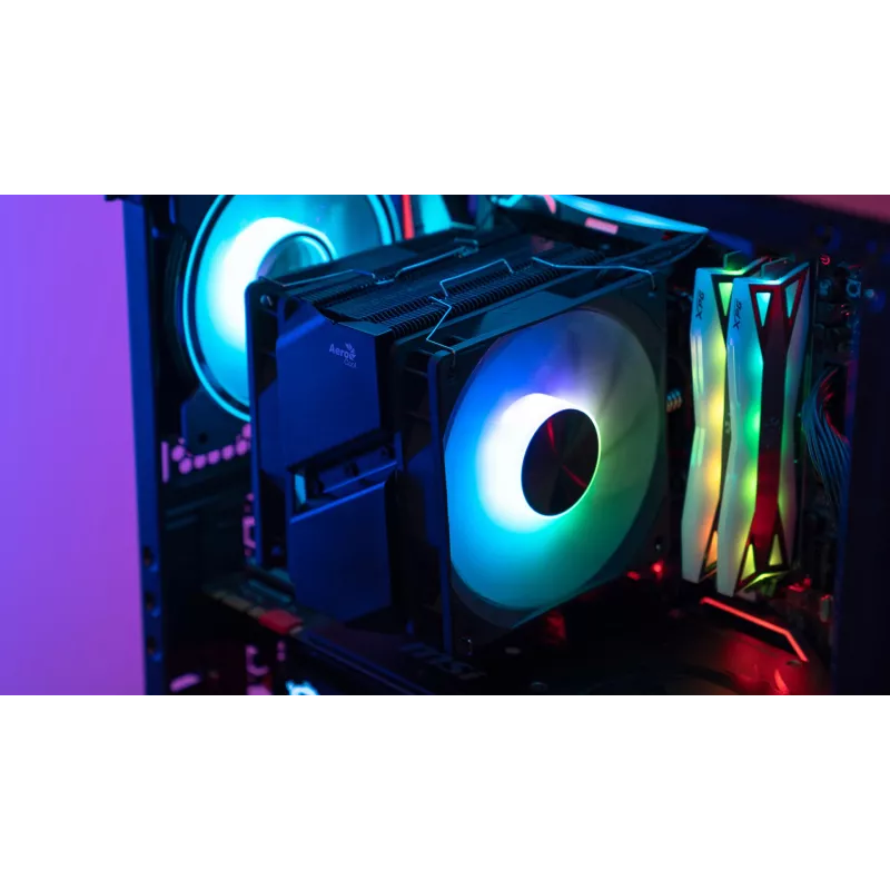 Dissipatore ad aria per CPU Aerocool Rime 4 Dual 12 cm nero 1 pezzo