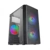 Case per PC Mars Gaming MC300 Micro ATX con vetro temperato 3 ventole FRGB nero