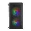 Case per PC Mars Gaming MC300 Micro ATX con vetro temperato 3 ventole FRGB nero