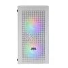 Case Micro-ATX Mars Gaming MC300W con vetro temperato, 3 ventole FRGB, bianco