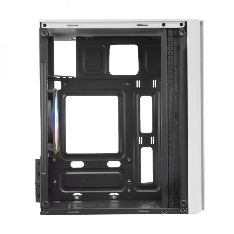 Case Micro-ATX Mars Gaming MC300W con vetro temperato, 3 ventole FRGB, bianco