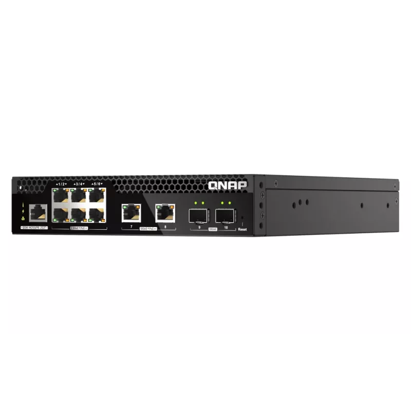 Switch di rete QNAP QSW-M2106PR-2S2T Managed L2 10G Ethernet (100/1000/10000) Power over Ethernet (PoE) 1U nero