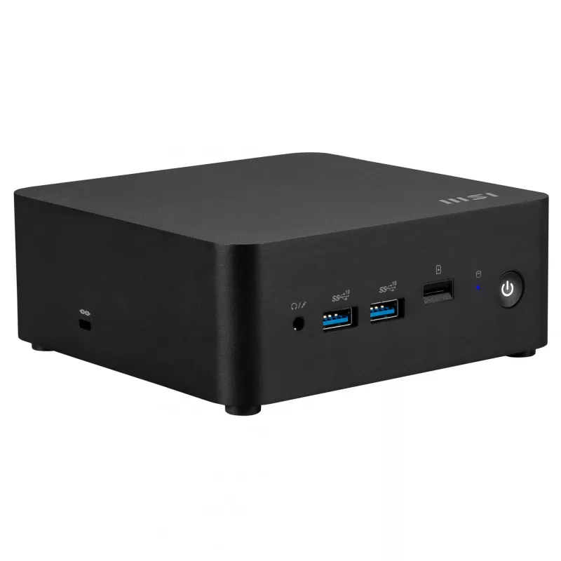 Mini-PC MSI Cubi NUC 1MG-023DE Intel Core 3 100U 8 GB DDR5-SDRAM 256 GB SSD Windows 11 Pro nero
