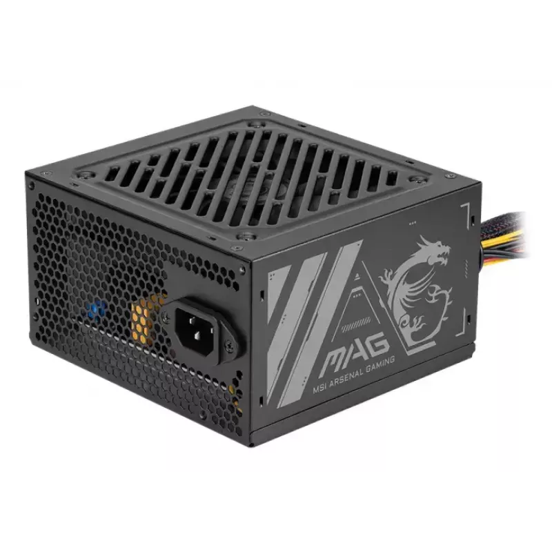Alimentatore MSI MAG A500N-H 500 W ATX 24 pin, raffreddamento attivo, nero
