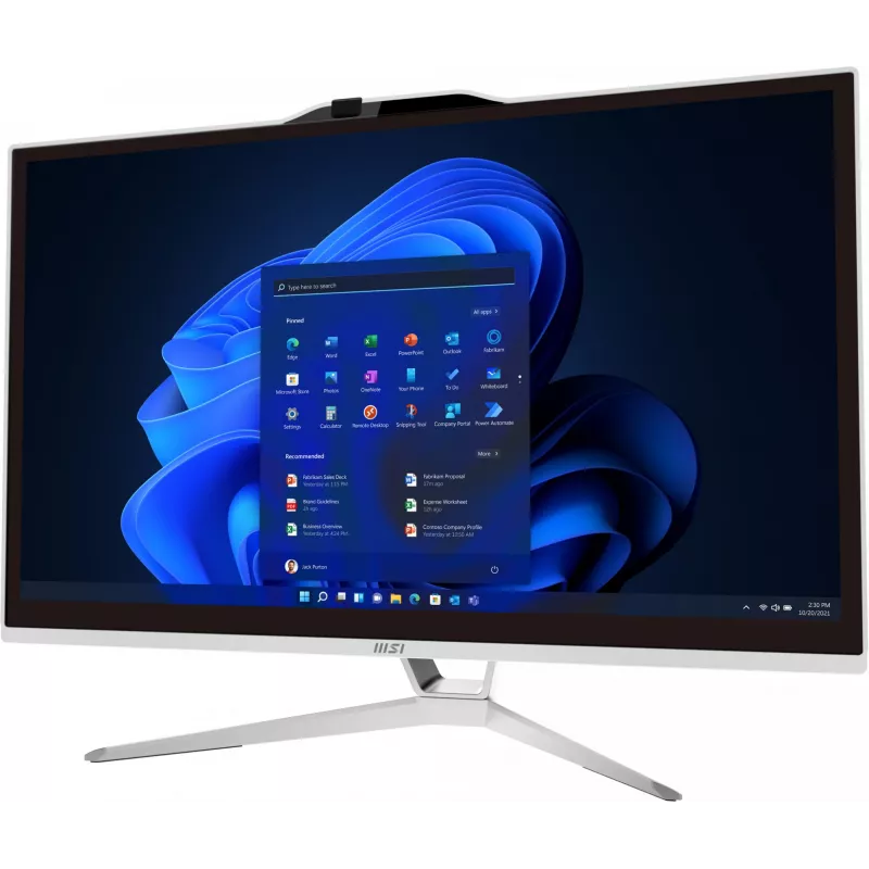 All-in-One PC MSI Pro AP222T 13M-437XEU — 21,5 inch FHD touch, Intel Core i3-13100, 8GB DDR4, 512GB SSD, Intel UHD 730, bianco