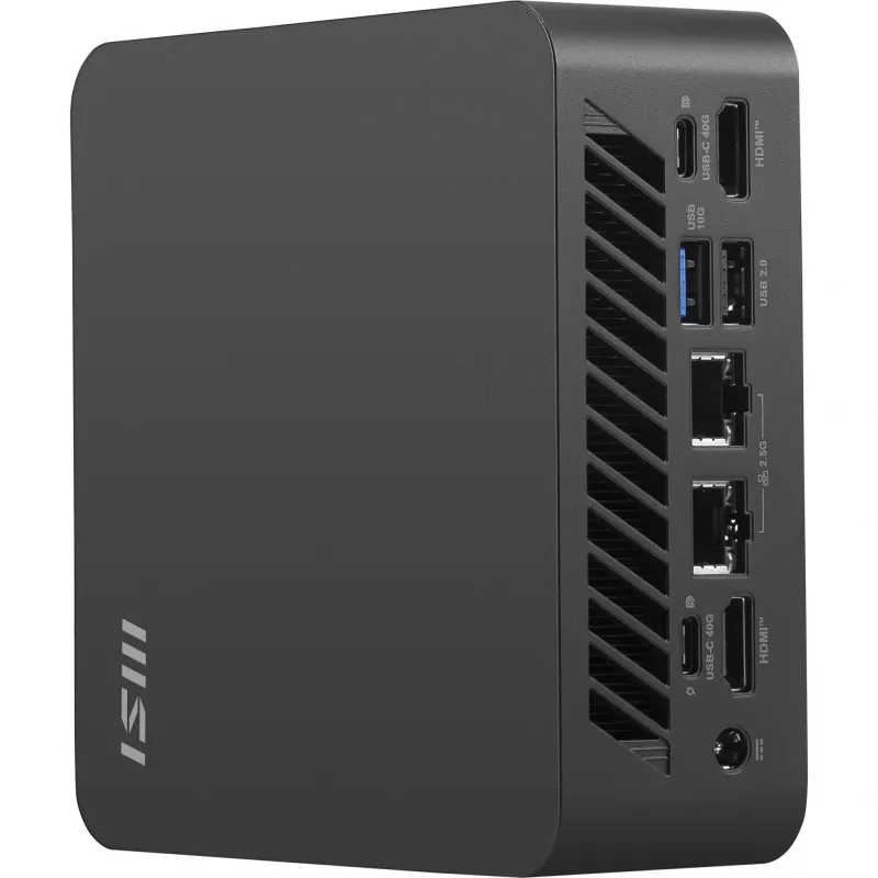 Mini PC Barebone MSI Cubi Z AI con AMD Ryzen 7 8845HS – sistema modulare compatto per memoria e storage personalizzati