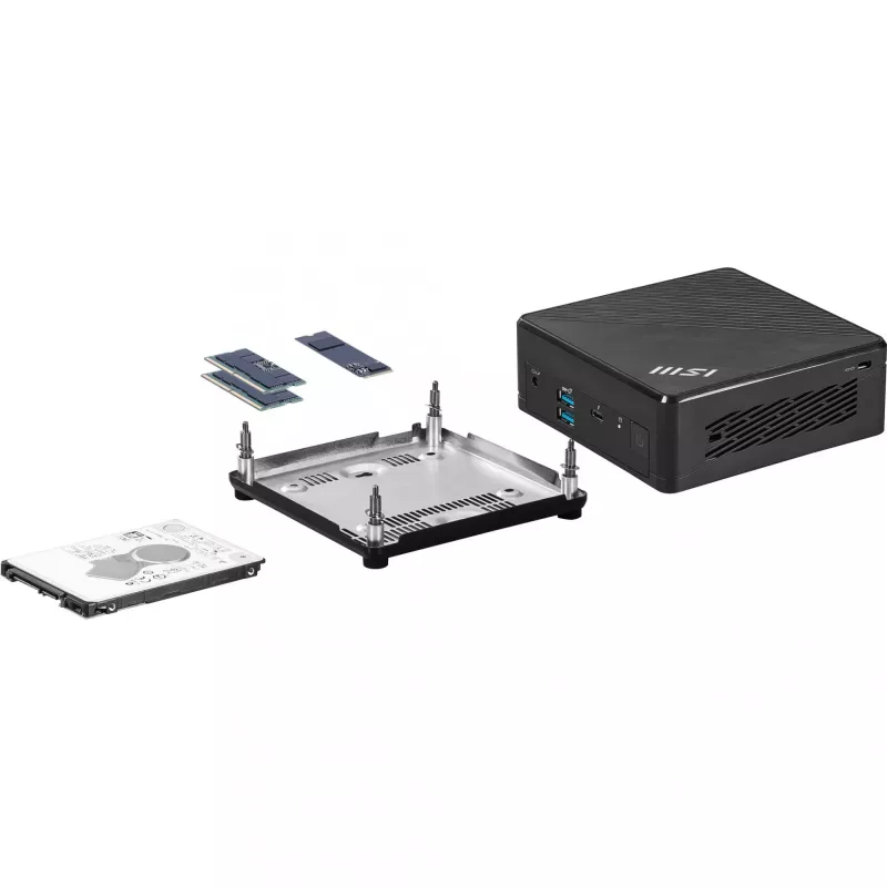 MSI Cubi 5 1M-496EU Intel Core 5 120U 16 GB DDR5-SDRAM 512 GB SSD Windows 11 Pro Mini PC nero
