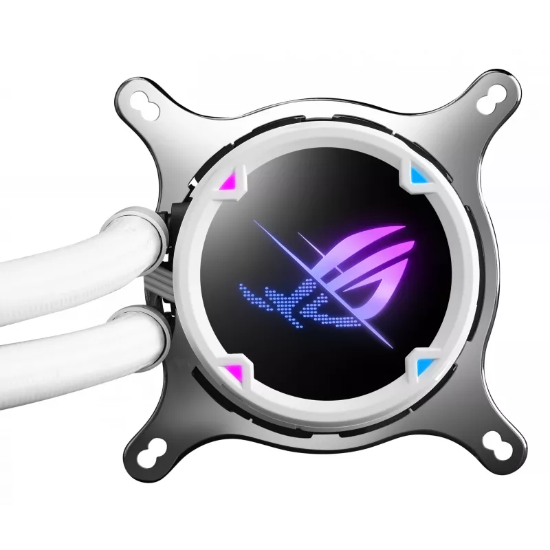 Dissipatore liquido all-in-one per processore ASUS ROG Strix LC II 360 ARGB White Edition 12 cm