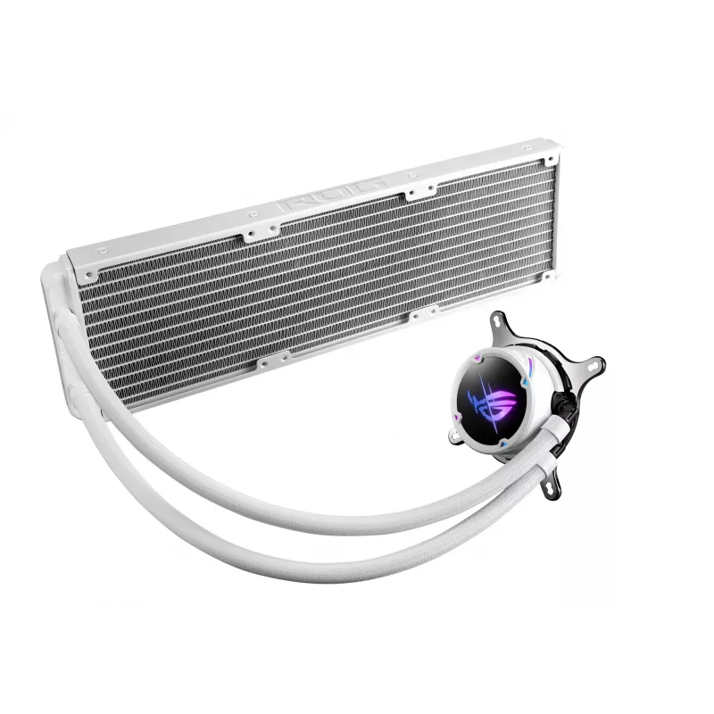 Dissipatore liquido all-in-one per processore ASUS ROG Strix LC II 360 ARGB White Edition 12 cm