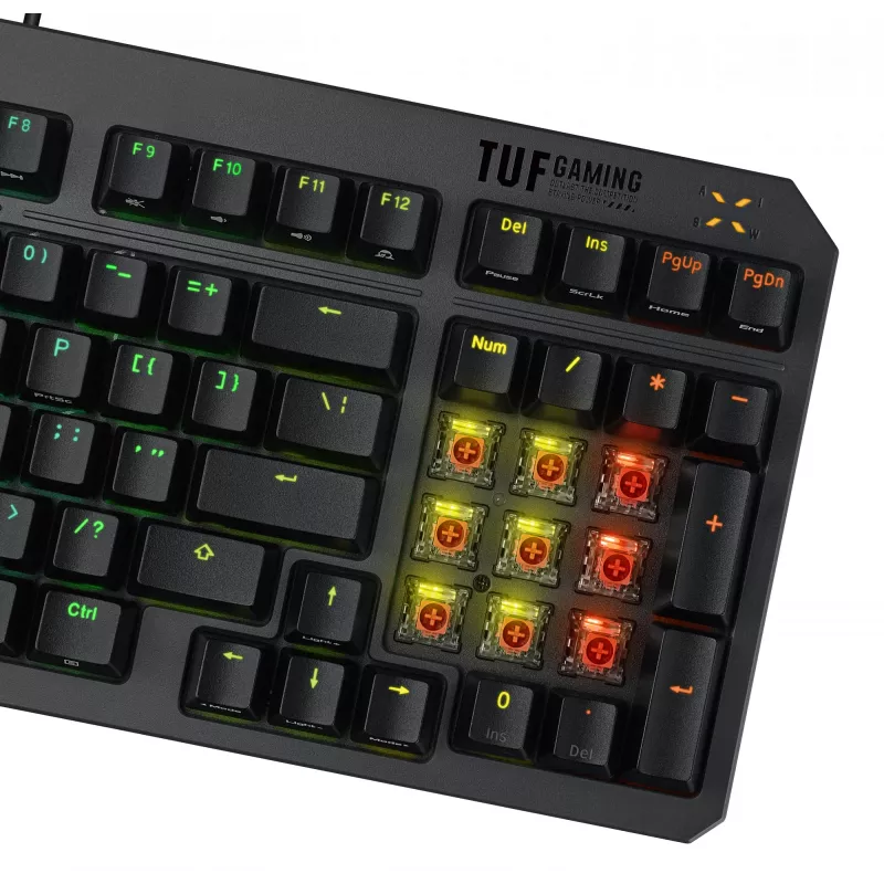 ASUS TUF Gaming K3 Gen II tastiera USB QWERTY nero