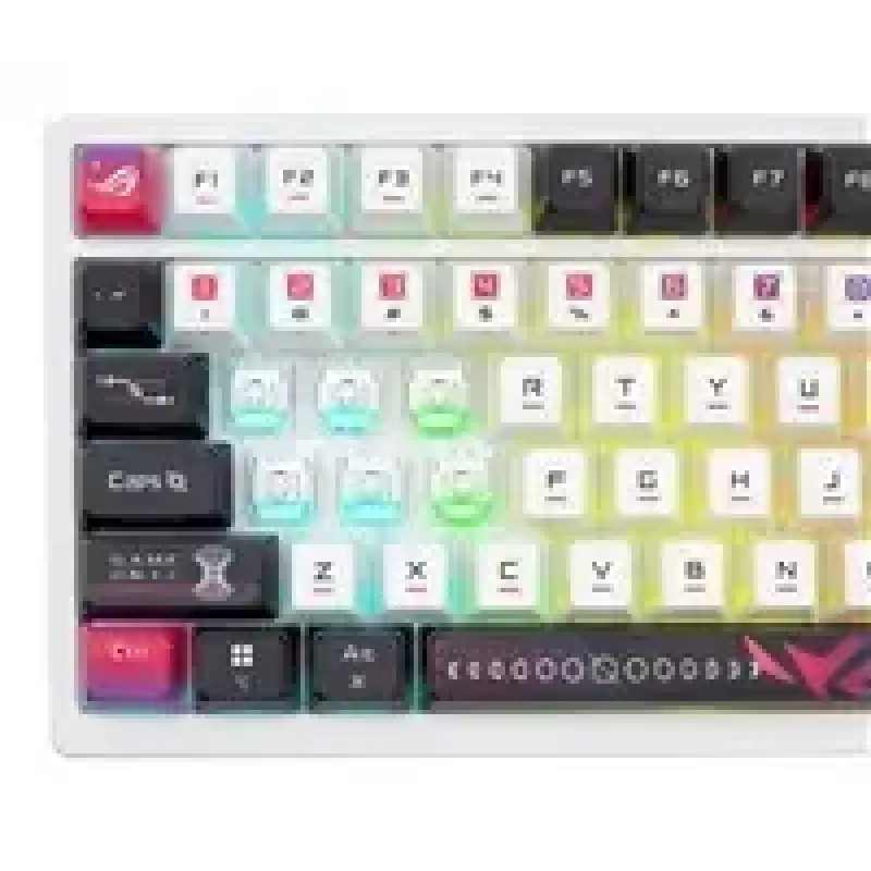 Tastiera meccanica wireless ASUS ROG Azoth X — layout US, Bluetooth e RF 2,4 GHz, bianco