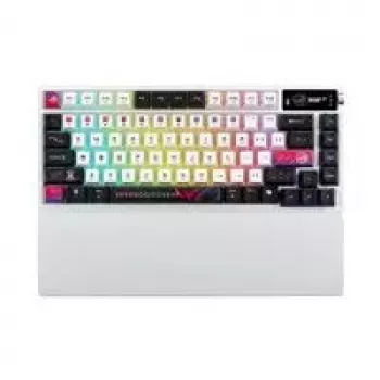 Tastiera meccanica wireless ASUS ROG Azoth X — layout US, Bluetooth e RF 2,4 GHz, bianco