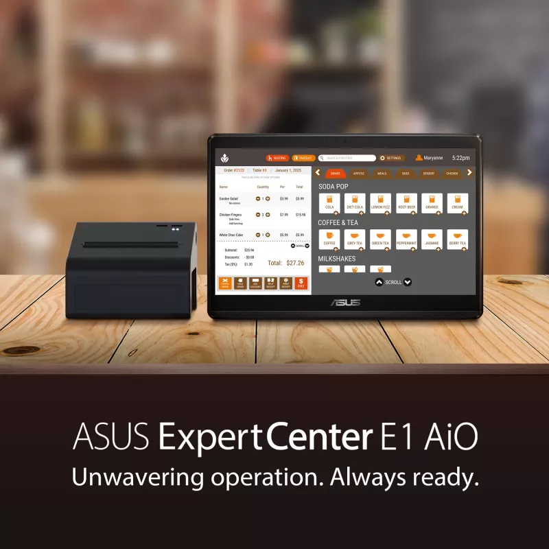 ASUS ExpertCenter E1 AiO E1600WKAT-BMR082W Intel® Celeron® N N4500 39,6 cm (15,6 inch) 1920 x 1080 pixel touchscreen All-in-One tablet PC 4 GB DDR4-SDRAM 512 GB SSD Windows 11 Home Wi-Fi 6 (802.11ax) nero