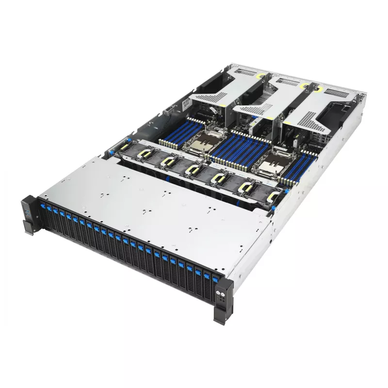 Server ASUS RS720-E12-RS24G 3,2 kW 24N – Rack-Server con alimentatore 3,2 kW e 24 vani per unità