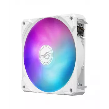 Dissipatore liquido all-in-one ASUS ROG Ryuo IV SLC 360 ARGB White Edition — radiatore da 360 mm, 3 ventole da 120 mm, display AMOLED, supporto per LGA 1700