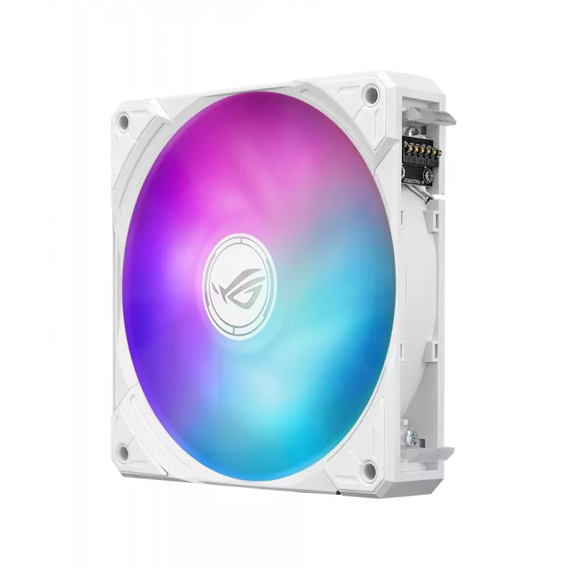 Dissipatore liquido all-in-one ASUS ROG Ryuo IV SLC 360 ARGB White Edition — radiatore da 360 mm, 3 ventole da 120 mm, display AMOLED, supporto per LGA 1700