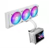 Dissipatore liquido all-in-one ASUS ROG Ryuo IV SLC 360 ARGB White Edition — radiatore da 360 mm, 3 ventole da 120 mm, display AMOLED, supporto per LGA 1700