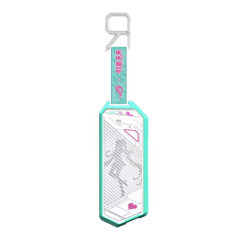 Case per SSD ASUS ROG Strix Arion Hatsune Miku Edition bianco M.2 PCIe USB Type-C 10 Gbit/s
