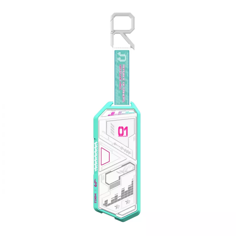 Case per SSD ASUS ROG Strix Arion Hatsune Miku Edition bianco M.2 PCIe USB Type-C 10 Gbit/s