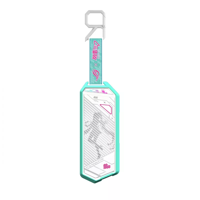 Case per SSD ASUS ROG Strix Arion Hatsune Miku Edition bianco M.2 PCIe USB Type-C 10 Gbit/s