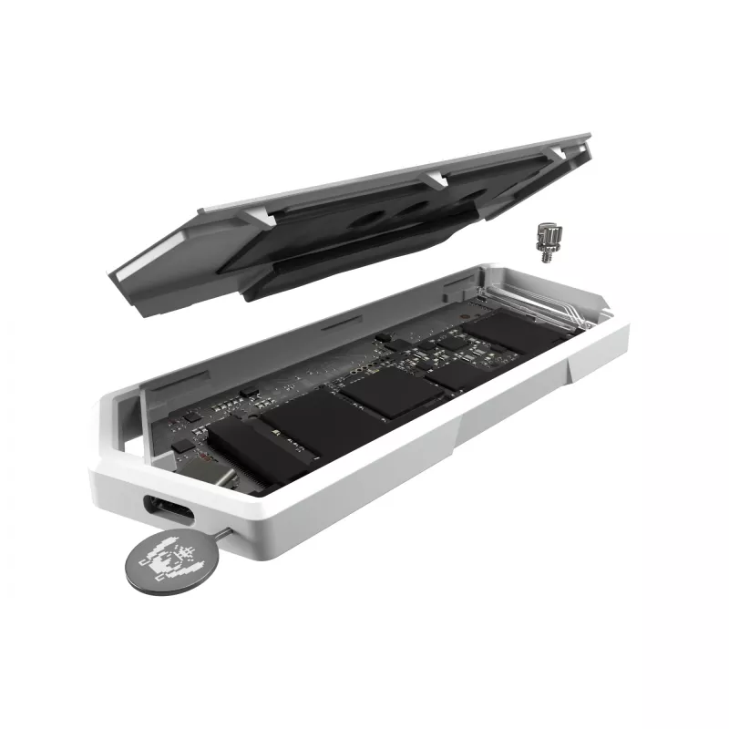 Case per SSD ASUS ROG Strix Arion Hatsune Miku Edition bianco M.2 PCIe USB Type-C 10 Gbit/s
