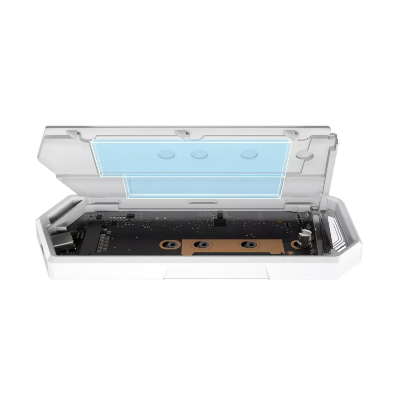 Case per SSD ASUS ROG Strix Arion Hatsune Miku Edition bianco M.2 PCIe USB Type-C 10 Gbit/s