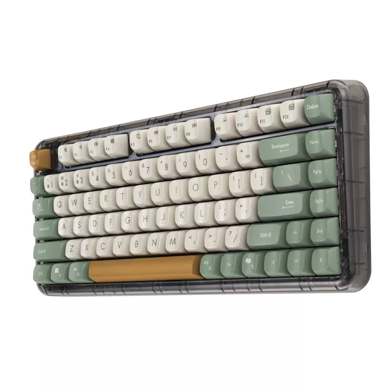 ASUS Jelly75 KD201 Tastiera meccanica, formato 75%, USB, RF Wireless e connettività Bluetooth, multicolore