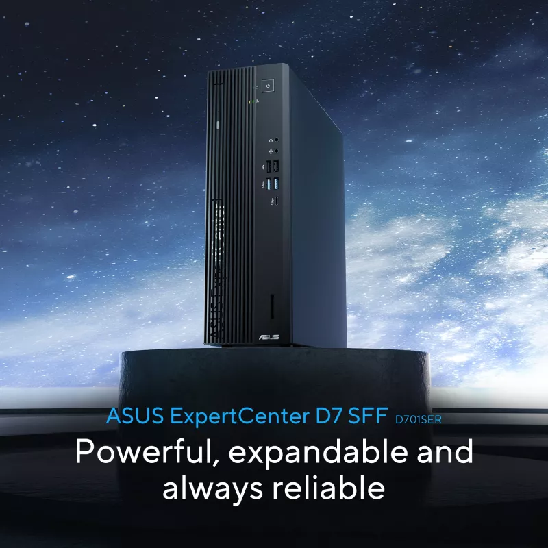 ASUS ExpertCenter D7 SFF D701SER-714700311X Intel® Core™ i7 i7-14700 16 GB DDR5-SDRAM 1 TB SSD Windows 11 Pro PC nero