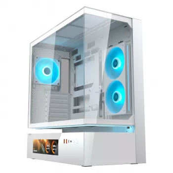 COUGAR CFV235 Vision Case per PC Midi-Tower – ARGB, LCD 23,3 cm (9,16