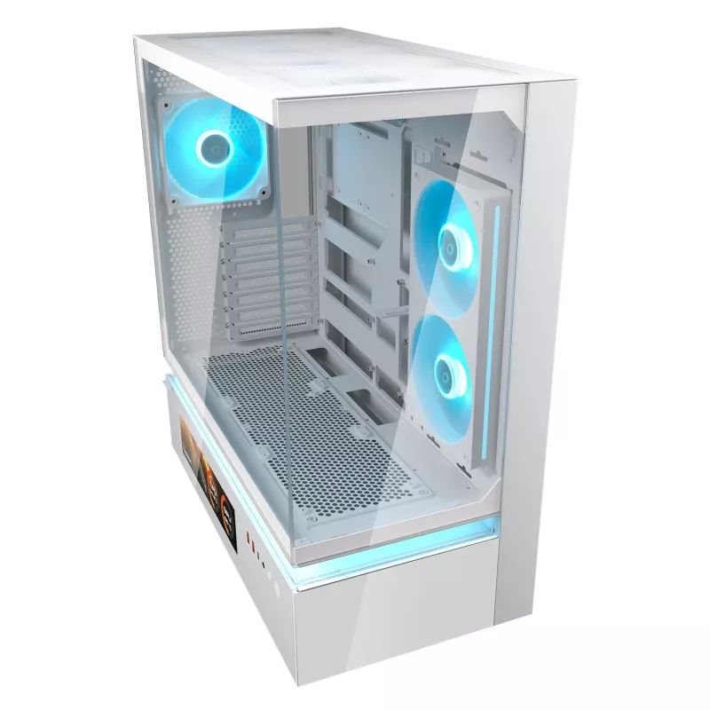 COUGAR CFV235 Vision Case per PC Midi-Tower – ARGB, LCD 23,3 cm (9,16