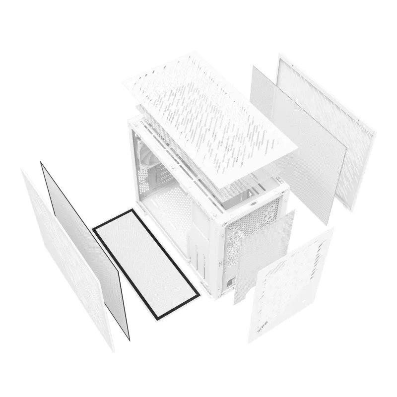 XPG VALOR AIR NANO CASE MIDI-TOWER - bianco, Midi Tower, PC, bianco, micro ATX, Mini-ITX, SPCC, 17 cm