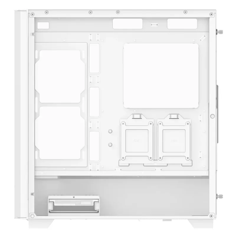 XPG VALOR AIR PRO Case Mid-Tower, Midi Tower, PC, bianco, ATX, EATX, micro ATX, Mini-ATX, SPCC, vetro temperato, multicolore