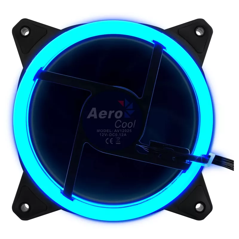Aerocool Rev RGB ventola per case PC 12 cm nero