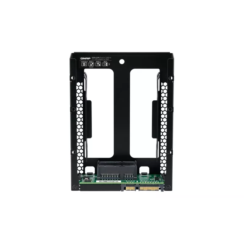 QNAP QDA-A2AR - Case RAID interno - 3.5 to 2 x 2.5 (8,9 cm a 2 x 6,4 cm) - RAID 0, 1, JBOD - SATA 6Gb/s