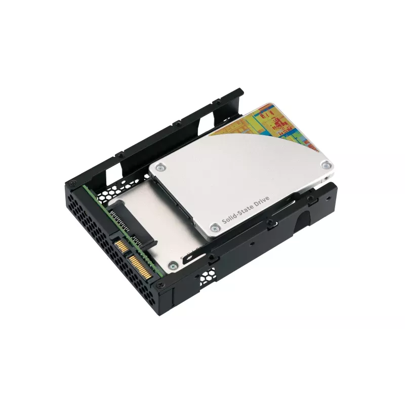 QNAP QDA-A2AR - Case RAID interno - 3.5 to 2 x 2.5 (8,9 cm a 2 x 6,4 cm) - RAID 0, 1, JBOD - SATA 6Gb/s