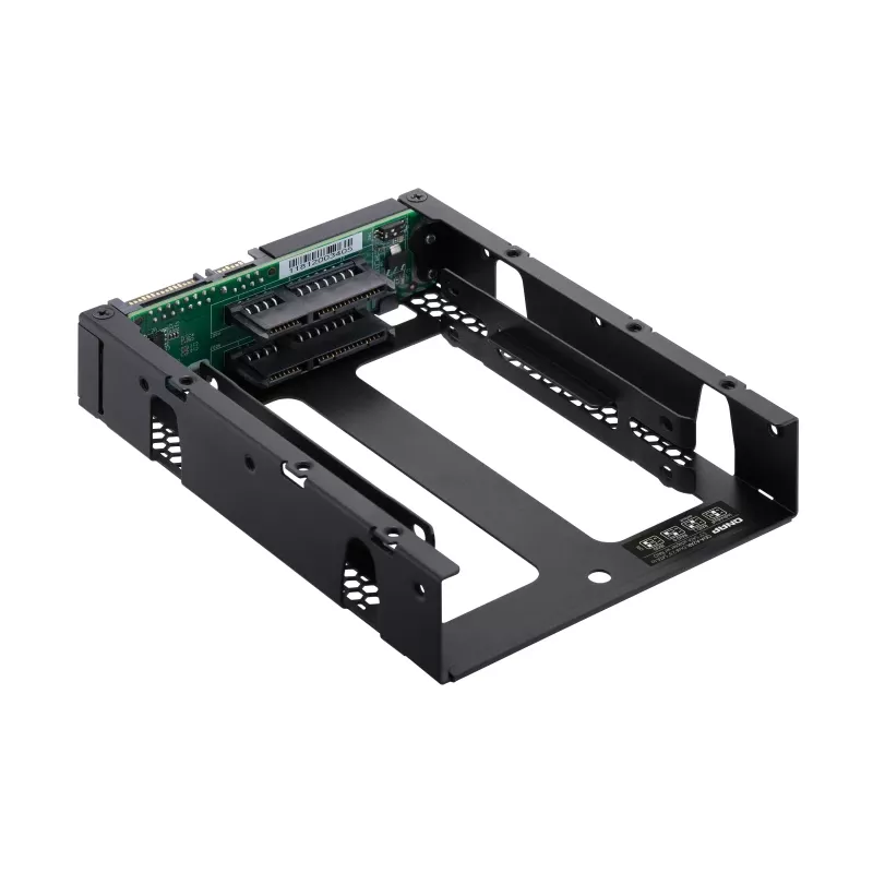 QNAP QDA-A2AR - Case RAID interno - 3.5 to 2 x 2.5 (8,9 cm a 2 x 6,4 cm) - RAID 0, 1, JBOD - SATA 6Gb/s