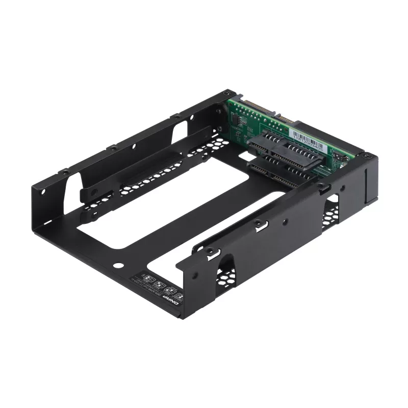 QNAP QDA-A2AR - Case RAID interno - 3.5 to 2 x 2.5 (8,9 cm a 2 x 6,4 cm) - RAID 0, 1, JBOD - SATA 6Gb/s