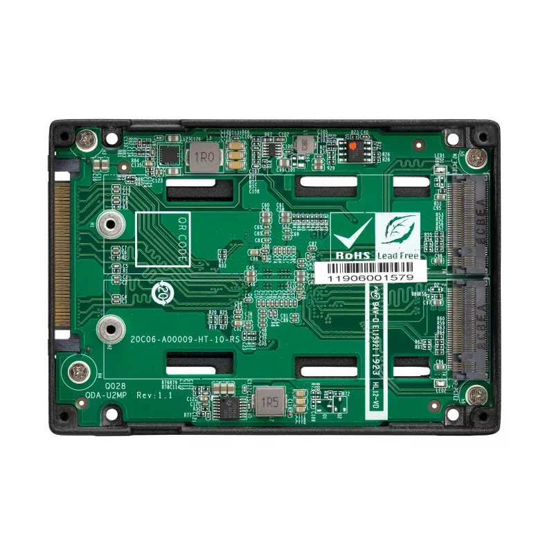 QNAP QDA-U2MP case per archiviazione case per SSD nero M.2
