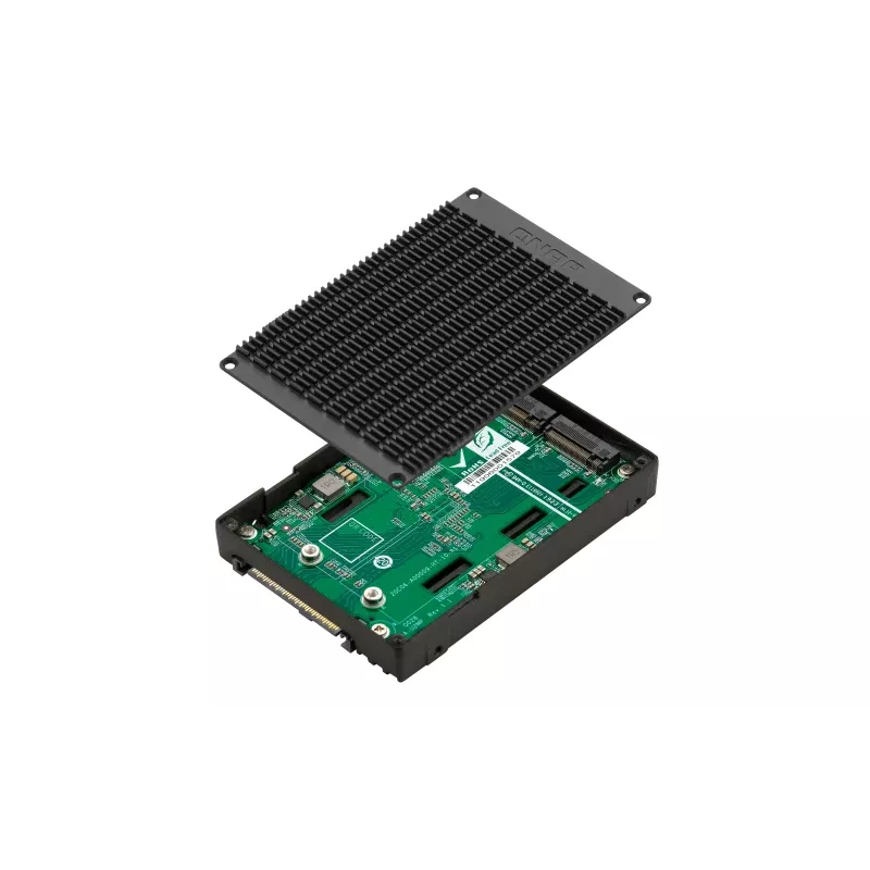 QNAP QDA-U2MP case per archiviazione case per SSD nero M.2