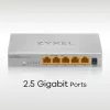 Zyxel MG-105 unmanaged 2.5G Ethernet (100/1000/2500) acciaio