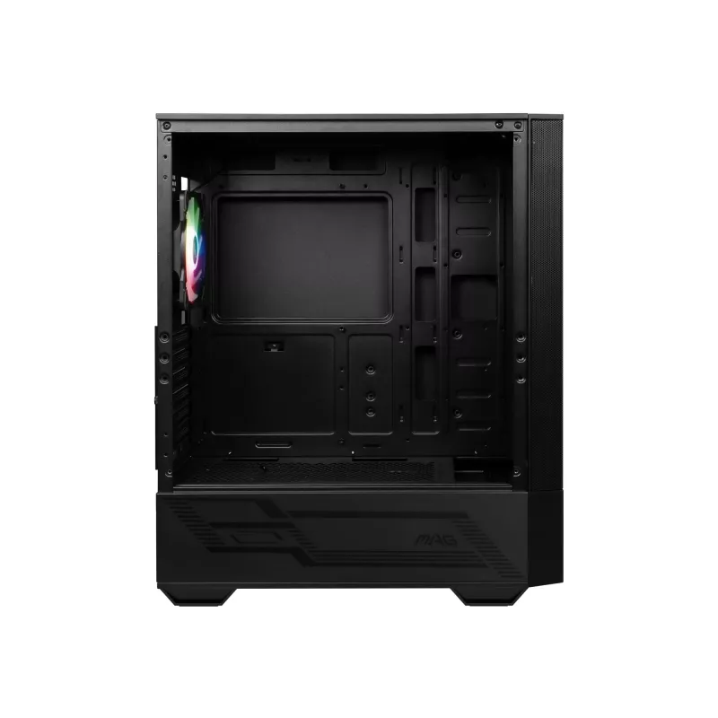MSI MAG FORGE 111R case per computer gaming mid tower 'nero, 1x ventola 120mm ARGB PWM, hub ARGB 1-6, Mystic Light Sync, pannello in vetro temperato, ATX, mATX, mini-ITX'