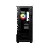 MSI MAG FORGE 111R case per computer gaming mid tower 'nero, 1x ventola 120mm ARGB PWM, hub ARGB 1-6, Mystic Light Sync, pannello in vetro temperato, ATX, mATX, mini-ITX'