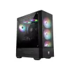 MSI MAG FORGE 111R case per computer gaming mid tower 'nero, 1x ventola 120mm ARGB PWM, hub ARGB 1-6, Mystic Light Sync, pannello in vetro temperato, ATX, mATX, mini-ITX'