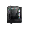 MSI MAG FORGE 111R case per computer gaming mid tower 'nero, 1x ventola 120mm ARGB PWM, hub ARGB 1-6, Mystic Light Sync, pannello in vetro temperato, ATX, mATX, mini-ITX'