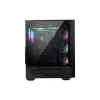 MSI MAG FORGE 111R case per computer gaming mid tower 'nero, 1x ventola 120mm ARGB PWM, hub ARGB 1-6, Mystic Light Sync, pannello in vetro temperato, ATX, mATX, mini-ITX'