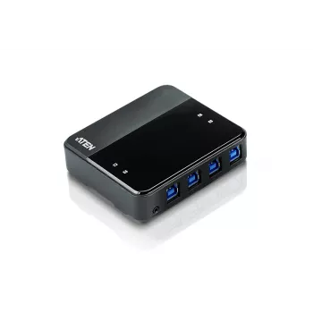 Dispositivo ATEN 4 porte USB 3.0 per condivisione periferiche, 5 Gbit/s, Micro-USB Type-B, nero, plastica, 0 - 40 °C, -20 - 60 °C